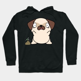 Funny pug smells poo poo Hoodie